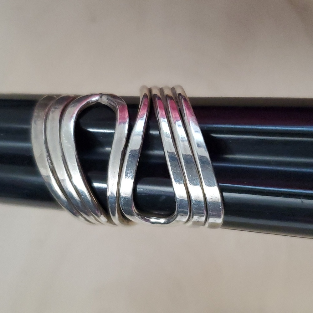 Striking Sterling Silver 925 Statement Ring Bold,… - image 6